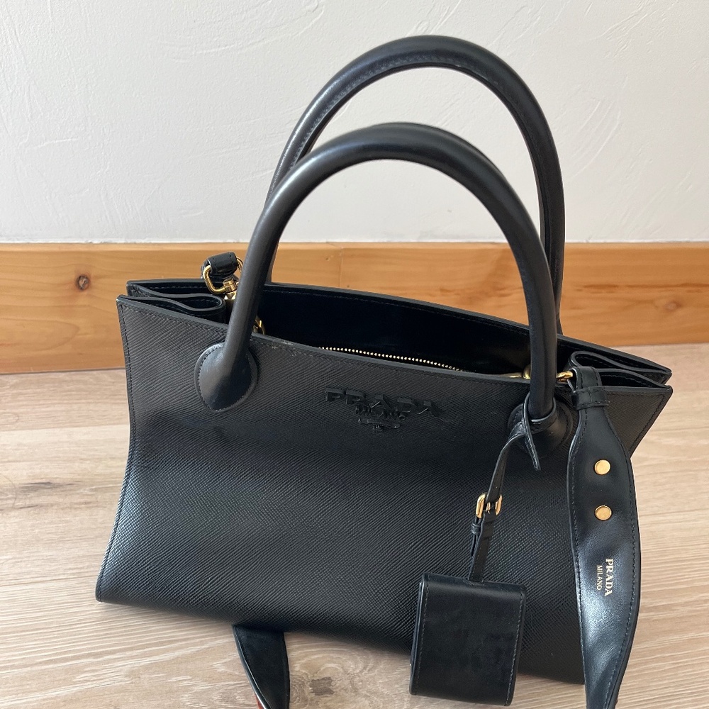 Black Prada Monochrome Tote